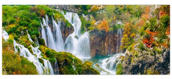 Tablou - Parcul Național Lacurile Plitvice (120x50 cm)