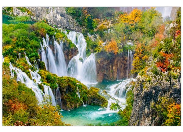 Tablou - Parcul Național Lacurile Plitvice (90x60 cm)