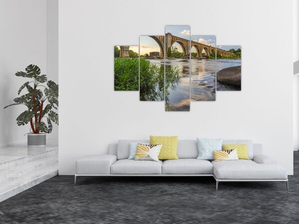 Tablou - Podul de cale ferată Richmond (150x105 cm)