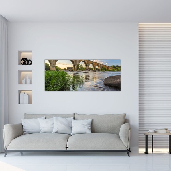 Tablou - Podul de cale ferată Richmond (120x50 cm)