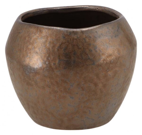 Ghiveci din ceramica AMARAH bronz 14 cm