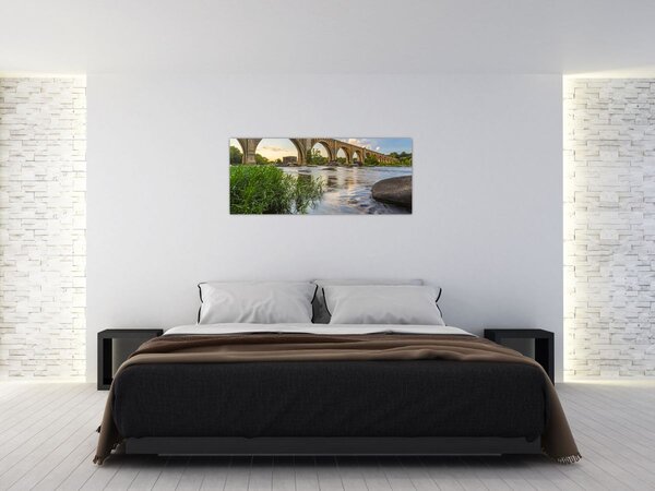 Tablou - Podul de cale ferată Richmond (120x50 cm)