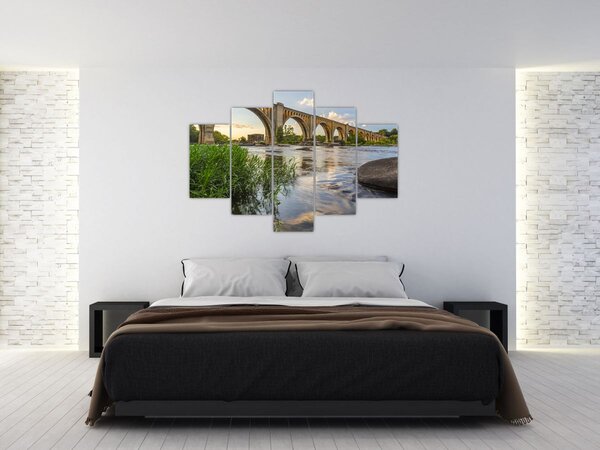 Tablou - Podul de cale ferată Richmond (150x105 cm)