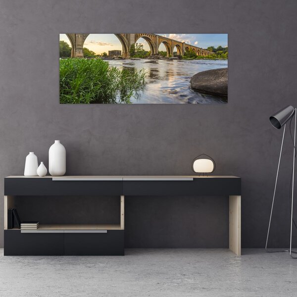 Tablou - Podul de cale ferată Richmond (120x50 cm)