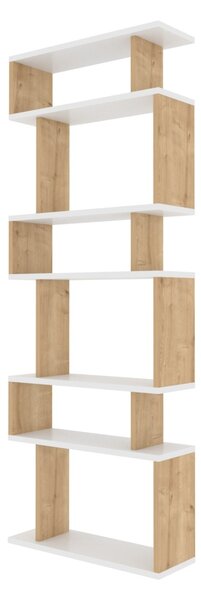 Bibliotecă Bates Alb 60x19.6x160 cm