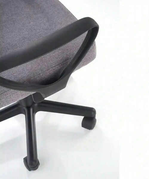 Scaun birou TIMMY, gri/negru, stofa clasica/plasa, 52x59x81/91 cm