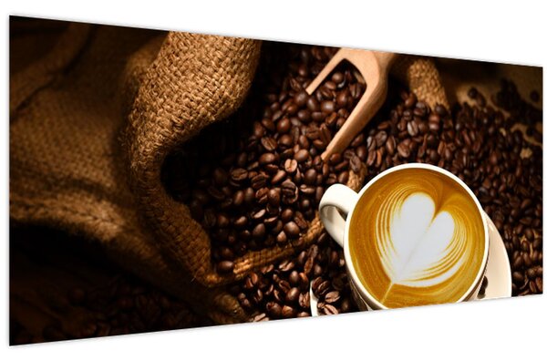 Tablou - O ceașcă de cafea (120x50 cm)