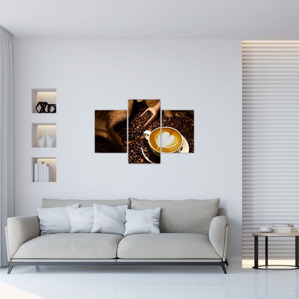 Tablou - O ceașcă de cafea (90x60 cm)