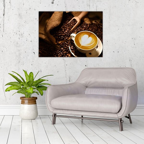 Tablou - O ceașcă de cafea (70x50 cm)