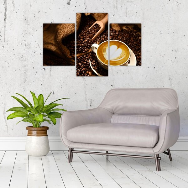 Tablou - O ceașcă de cafea (90x60 cm)