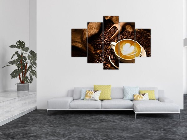 Tablou - O ceașcă de cafea (150x105 cm)