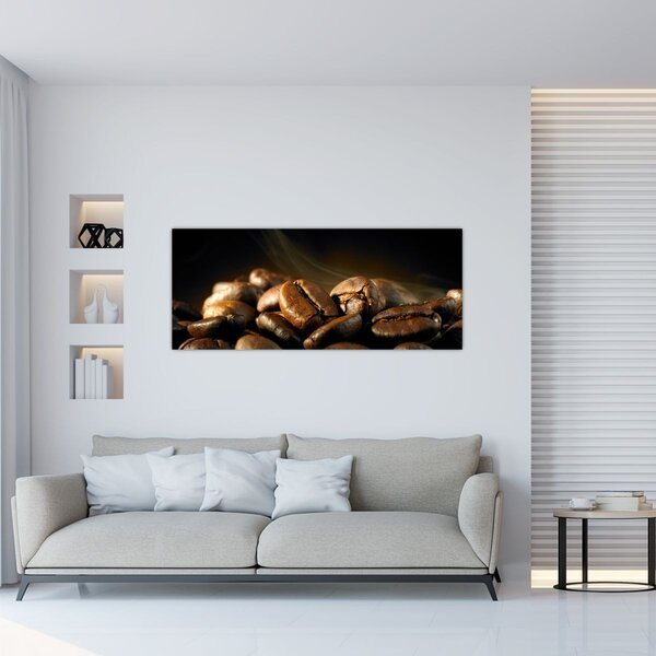 Tablou - Boabe de cafea (120x50 cm)