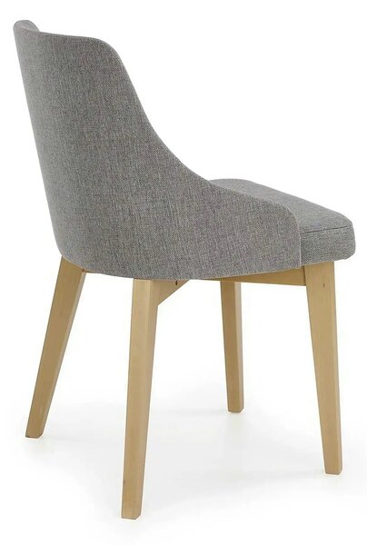 Scaun tapitat cu stofa gri Toledo, 55X51X82 CM