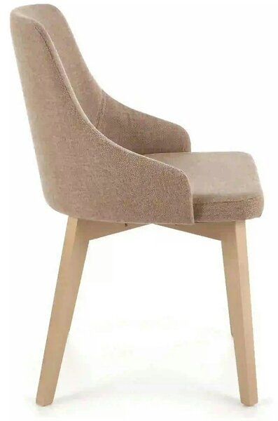 Scaun tapitat stofa bej Toledo, 55X51X82 CM