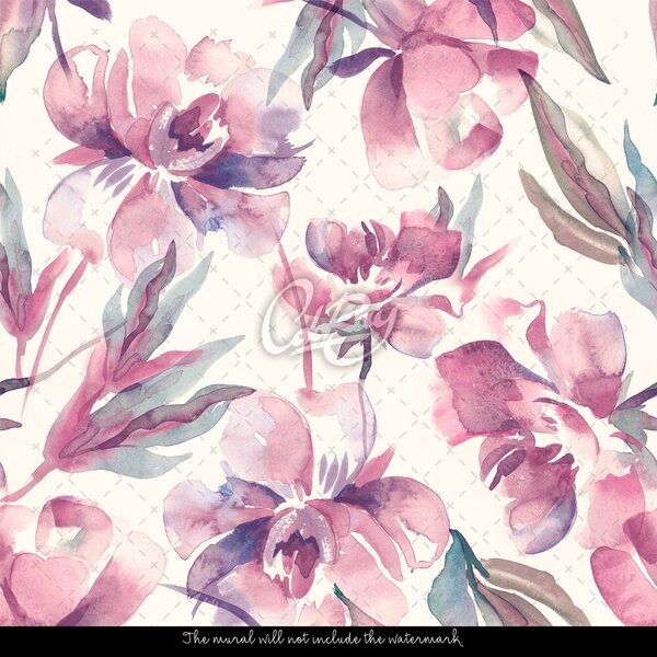 Fototapet Flori romantice liliac