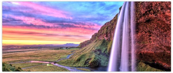 Tablou - Cascada Seljalandsfoss (120x50 cm)