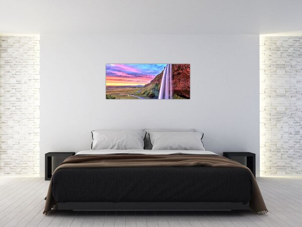 Tablou - Cascada Seljalandsfoss (120x50 cm)