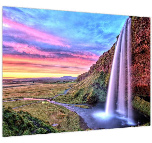 Tablou - Cascada Seljalandsfoss (70x50 cm)