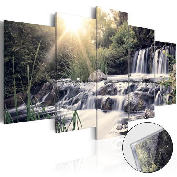 Imagine pe sticlă acrilică - Waterfall of Dreams [Glass]