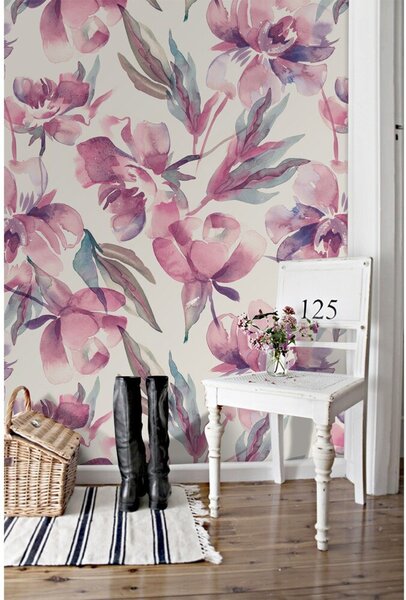 Fototapet Flori romantice liliac