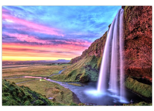 Tablou - Cascada Seljalandsfoss (90x60 cm)