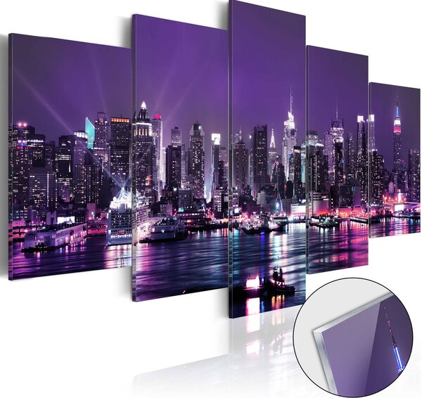 Imagine pe sticlă acrilică - Purple Sky [Glass]
