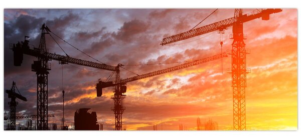 Tablou - Șantier de construcții (120x50 cm)