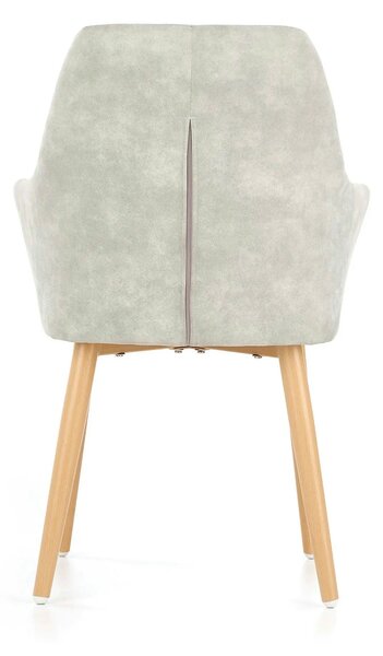 Scaun sufragerie K287, gri/stejar, 58x61x50 cm