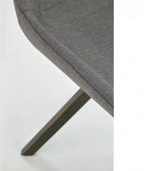 Scaun tapitat K290, gri/auriu antic, stofa clasica/metal, 56X59X86 CM