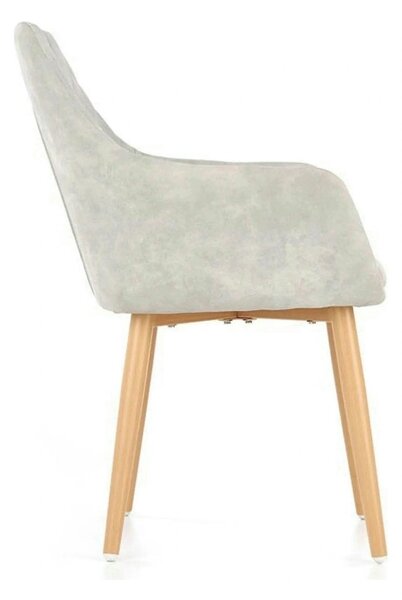 Scaun sufragerie K287, gri/stejar, 58x61x50 cm