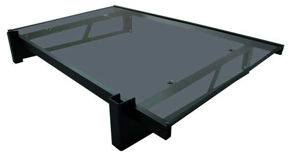 Copertină JAN PRO 140x100 cm din oțel și plexiglas – Negru/Antracit