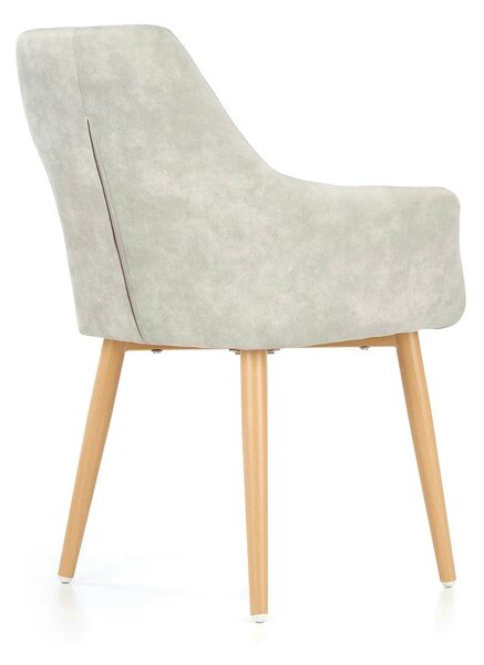 Scaun sufragerie K287, gri/stejar, 58x61x50 cm