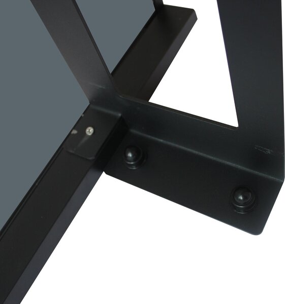Copertină JAN PRO 140x100 cm din oțel și plexiglas – Negru/Antracit