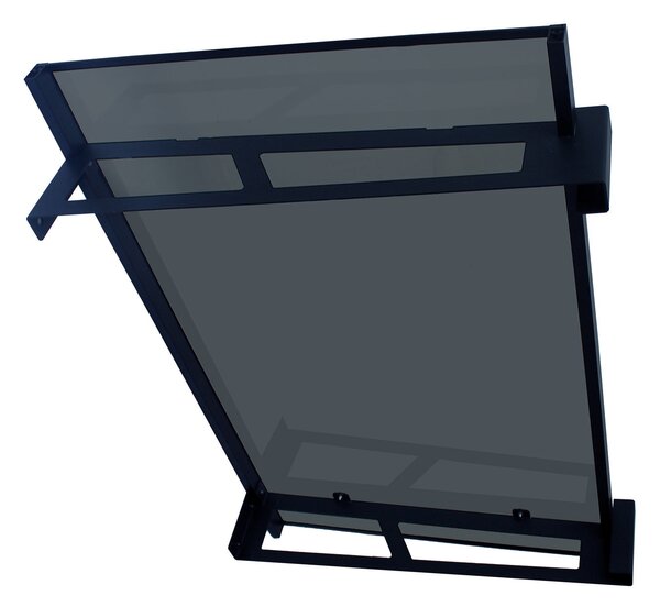 Copertină JAN PRO 140x100 cm din oțel și plexiglas – Negru/Antracit