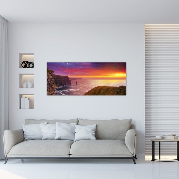 Tablou - Stâncile din Moher (120x50 cm)