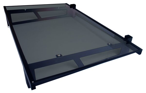 Copertină JAN PRO 140x100 cm din oțel și plexiglas – Negru/Antracit