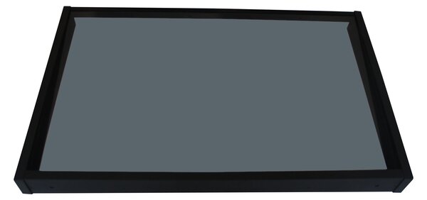 Copertină GIMI PRO 115x80 cm din oțel și plexiglas – Negru/Antracit