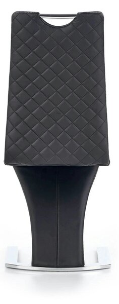 Scaun K291, negru/crom, piele ecologica/metal, 45X63X101 CM