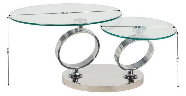 Măsuță Cafea KJCT5340 Silver