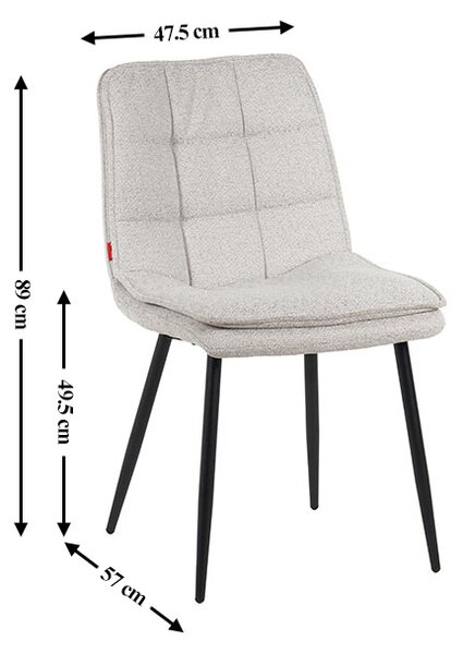 Scaun Living Tapitat DCM2001AF Bej