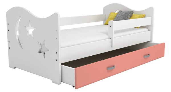 Pat copii Miki 160X80 B1 lună și stele cu somieră