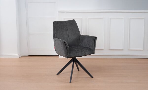 Scaun Living Rotativ DCM0601AS Gri Inchis