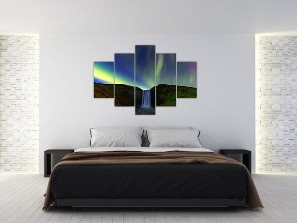 Tablou - Aurora Boreală în Islanda (150x105 cm)