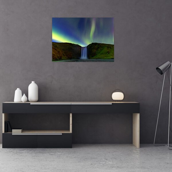 Tablou - Aurora Boreală în Islanda (70x50 cm)