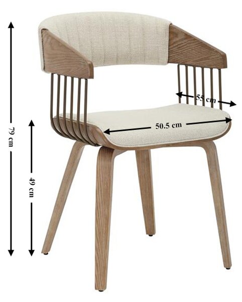Scaun Living JY6342X-M Bej
