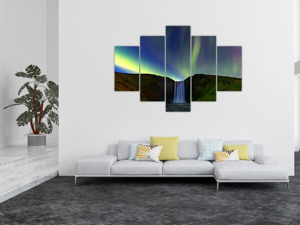 Tablou - Aurora Boreală în Islanda (150x105 cm)