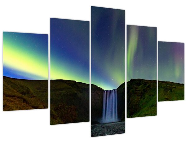 Tablou - Aurora Boreală în Islanda (150x105 cm)