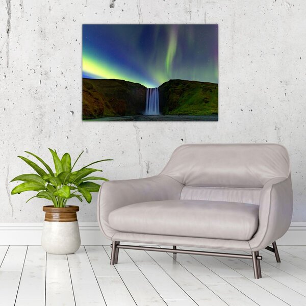 Tablou - Aurora Boreală în Islanda (70x50 cm)