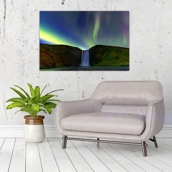 Tablou - Aurora Boreală în Islanda (90x60 cm)