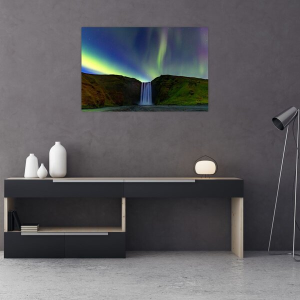 Tablou - Aurora Boreală în Islanda (90x60 cm)